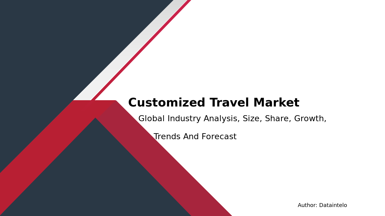 Customized Travel Market Report | Global Forecast From 2025 To 2033