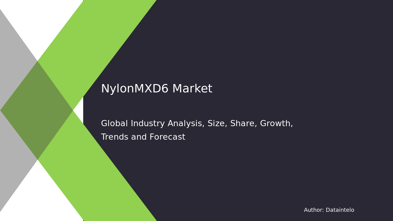 Nylon-MXD6 Market Report | Global Forecast From 2025 To 2033
