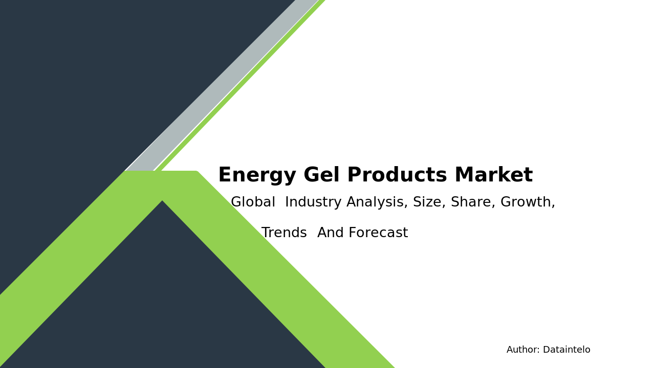 Energy Gel Products Market Report | Global Forecast From 2025 To 2033