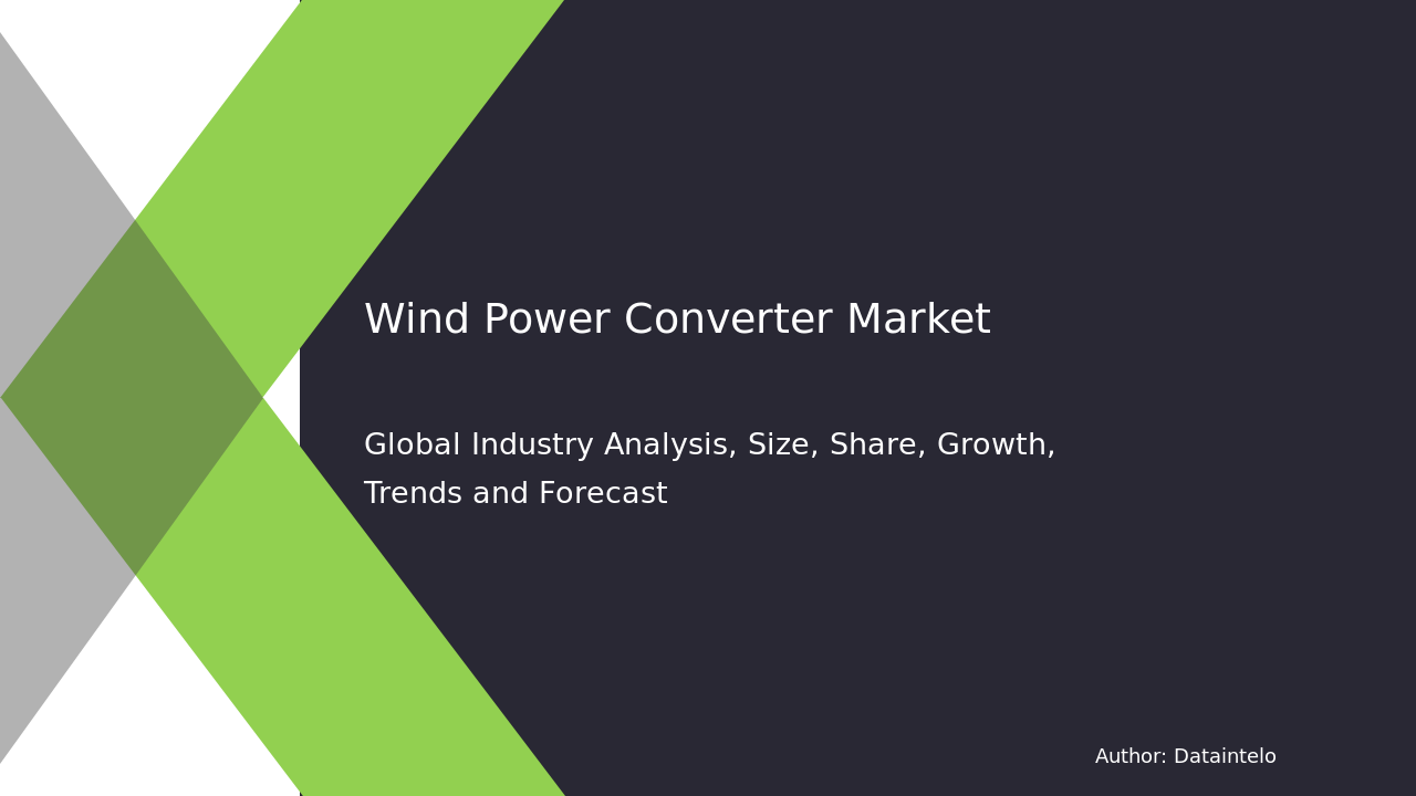 Wind Power Converter Market Report | Global Forecast From 2025 To 2033