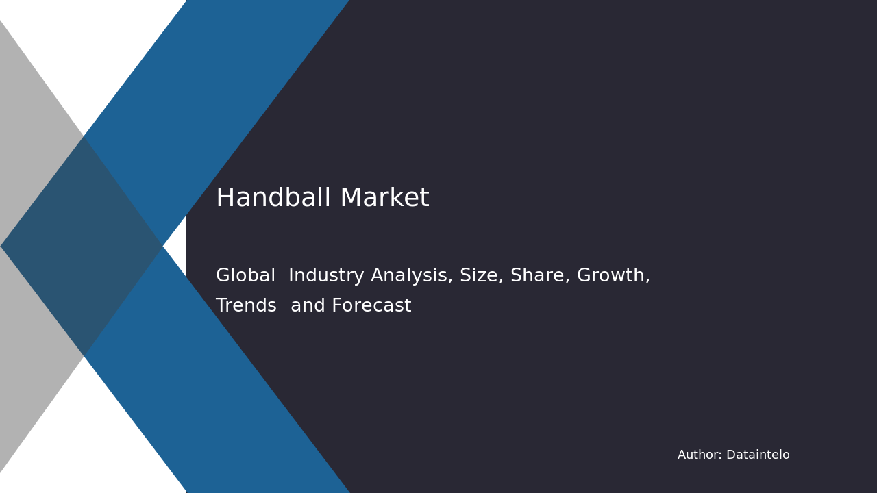 Handball Market Report | Global Forecast From 2025 To 2033