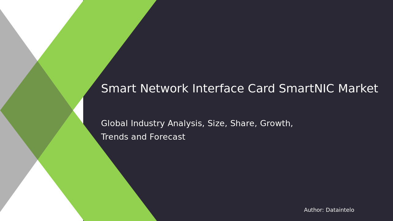 Smart Network Interface Card (SmartNIC) Market Report | Global Forecast From 2025 To 2033