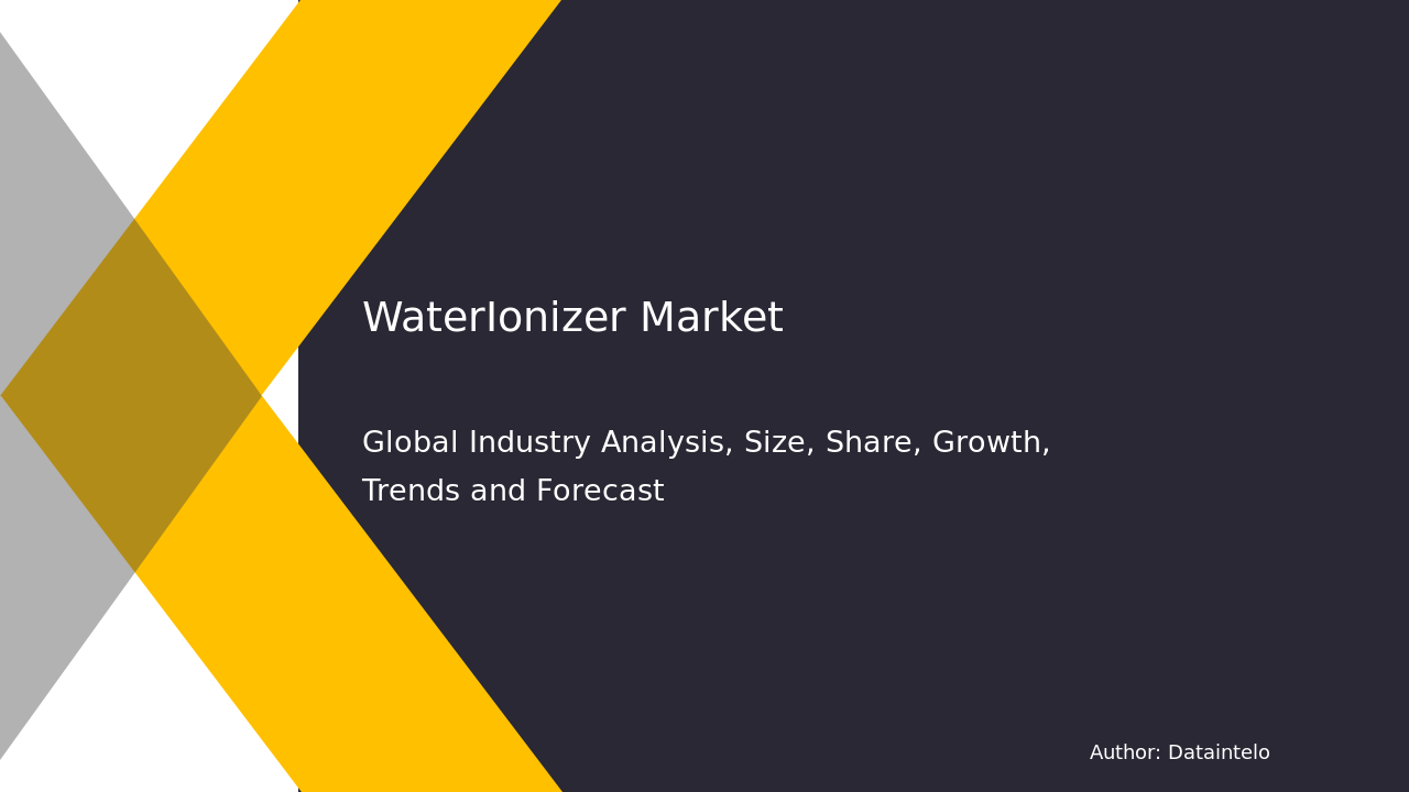 Water-Ionizer Market Report | Global Forecast From 2025 To 2033