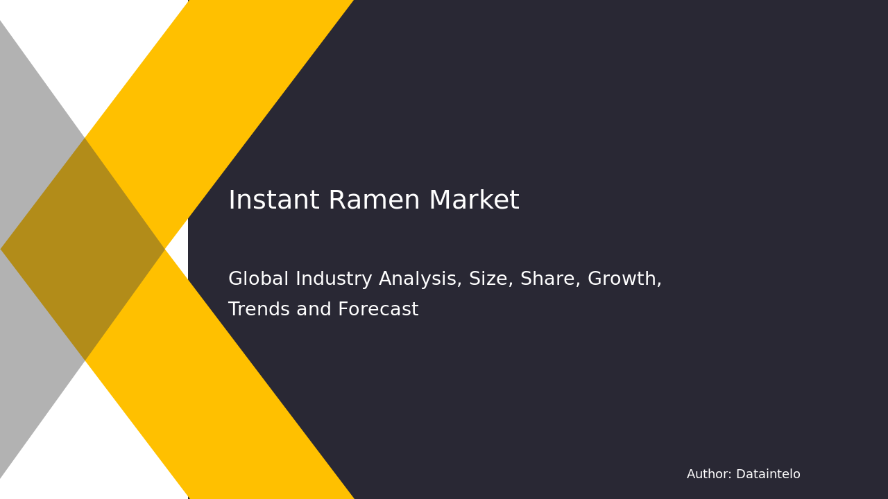 Request For Sample of Instant Ramen Market Report | Global Forecast From 2025 To 2033